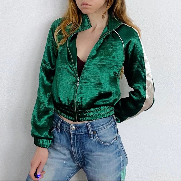 BDG Jackets & Blazers - NWT BDG Satin Track Jacket